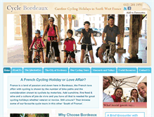 Tablet Screenshot of cyclebordeaux.co.uk